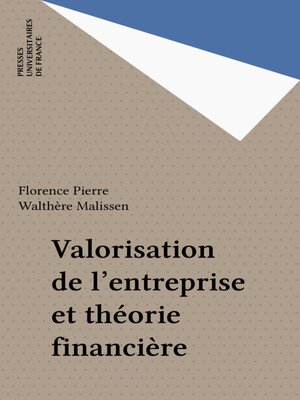cover image of Valorisation de l'entreprise et théorie financière